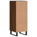 Credenza Rovere Marrone 34,5x34x90 cm in Legno truciolato