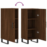 Credenza Rovere Marrone 34,5x34x90 cm in Legno truciolato