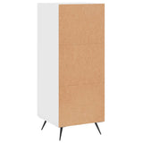 Credenza Bianco Lucido 34,5x34x90 cm in Legno truciolato