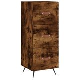 Credenza Rovere Fumo 34,5x34x90 cm in Legno truciolato