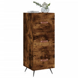 Credenza Rovere Fumo 34,5x34x90 cm in Legno truciolato