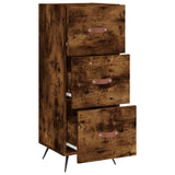 Credenza Rovere Fumo 34,5x34x90 cm in Legno truciolato