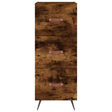 Credenza Rovere Fumo 34,5x34x90 cm in Legno truciolato