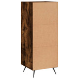Credenza Rovere Fumo 34,5x34x90 cm in Legno truciolato