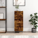 Credenza Rovere Fumo 34,5x34x90 cm in Legno truciolato
