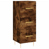 Credenza Rovere Fumo 34,5x34x90 cm in Legno truciolato