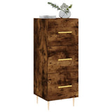 Credenza Rovere Fumo 34,5x34x90 cm in Legno truciolato