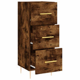 Credenza Rovere Fumo 34,5x34x90 cm in Legno truciolato