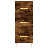 Credenza Rovere Fumo 34,5x34x90 cm in Legno truciolato