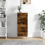 Credenza Rovere Fumo 34,5x34x90 cm in Legno truciolato
