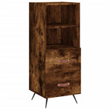 Credenza Rovere Fumo 34,5x34x90 cm in Legno truciolato