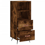 Credenza Rovere Fumo 34,5x34x90 cm in Legno truciolato