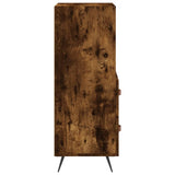 Credenza Rovere Fumo 34,5x34x90 cm in Legno truciolato
