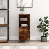 Credenza Rovere Fumo 34,5x34x90 cm in Legno truciolato