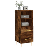 Credenza Rovere Fumo 34,5x34x90 cm in Legno truciolato