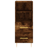 Credenza Rovere Fumo 34,5x34x90 cm in Legno truciolato