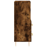 Credenza Rovere Fumo 34,5x34x90 cm in Legno truciolato