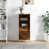 Credenza Rovere Fumo 34,5x34x90 cm in Legno truciolato
