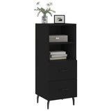 Credenza Nero 34,5x34x90 cm in Legno truciolato