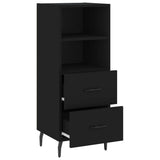 Credenza Nero 34,5x34x90 cm in Legno truciolato