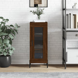 Credenza Rovere Marrone 34,5x34x90 cm in Legno truciolato