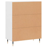 Credenza Bianca 69,5x34x90 cm in Legno truciolato
