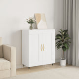 Credenza Bianca 69,5x34x90 cm in Legno truciolato