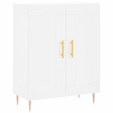Credenza Bianca 69,5x34x90 cm in Legno truciolato