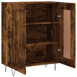 Credenza Rovere Fumo 69,5x34x90 cm in Legno truciolato