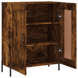 Credenza Rovere Fumo 69,5x34x90 cm in Legno truciolato