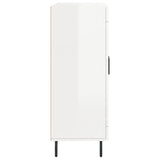 Credenza 69,5x34x90 cm in Legno truciolato Bianco Lucido