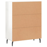 Credenza 69,5x34x90 cm in Legno truciolato Bianco Lucido