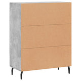 Credenza Grigio Cemento 69,5x34x90 cm in Legno truciolato