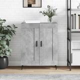 Credenza Grigio Cemento 69,5x34x90 cm in Legno truciolato