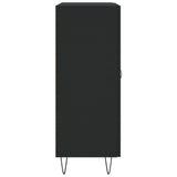 Credenza Nera 69,5x34x90 cm in Legno truciolato