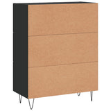 Credenza Nera 69,5x34x90 cm in Legno truciolato