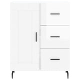 Credenza 69,5x34x90 cm in Legno truciolato Bianco Lucido