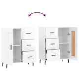 Credenza 69,5x34x90 cm in Legno truciolato Bianco Lucido