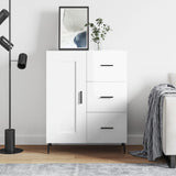Credenza 69,5x34x90 cm in Legno truciolato Bianco Lucido