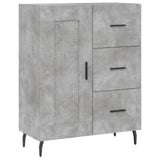 Credenza Grigio Cemento 69,5x34x90 cm in Legno truciolato