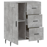 Credenza Grigio Cemento 69,5x34x90 cm in Legno truciolato