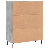 Credenza Grigio Cemento 69,5x34x90 cm in Legno truciolato