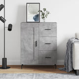 Credenza Grigio Cemento 69,5x34x90 cm in Legno truciolato