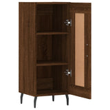 Credenza Rovere Marrone 34,5x34x90 cm in Legno truciolato