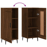 Credenza Rovere Marrone 34,5x34x90 cm in Legno truciolato