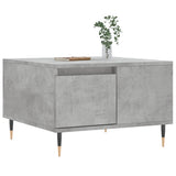 Tavolino Salotto Grigio Cemento 55x55x36,5 cm Legno truciolato