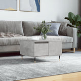 Tavolino Salotto Grigio Cemento 55x55x36,5 cm Legno truciolato