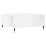 Tavolino da Salotto Bianco 80x80x36,5 cm in Legno truciolato