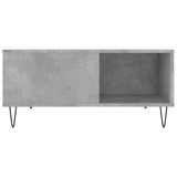 Tavolino Salotto Grigio Cemento 80x80x36,5 cm Legno truciolato