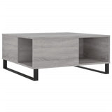 Tavolino Salotto Grigio Sonoma 80x80x36,5 cm Legno truciolato